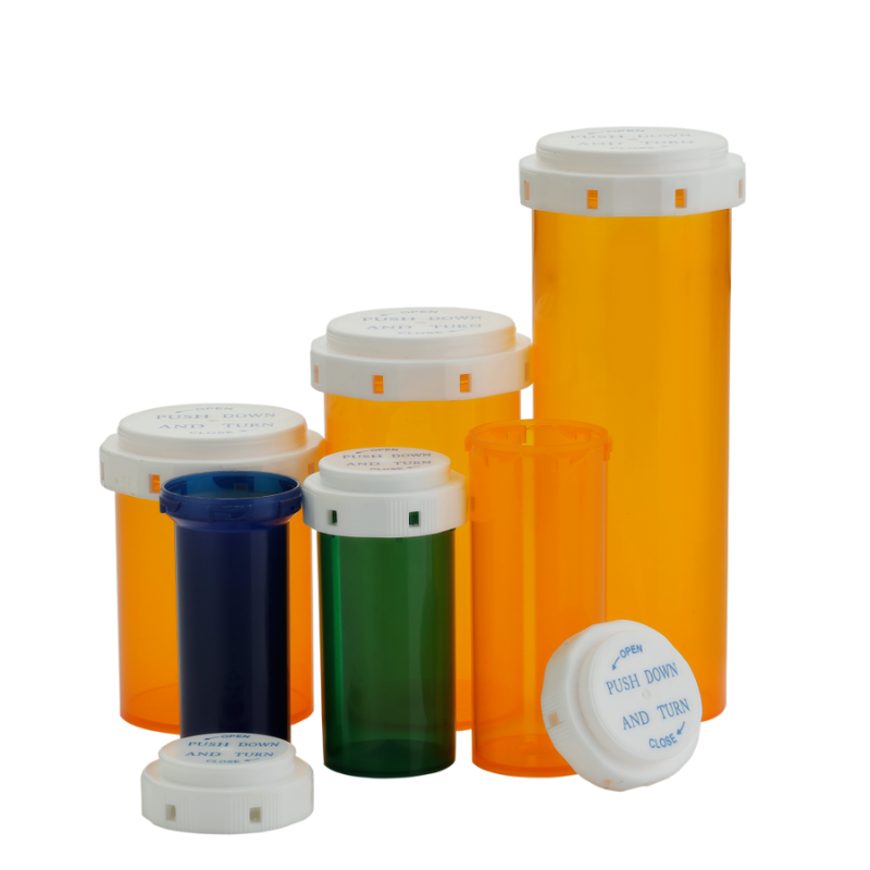 Vials with reversible caps